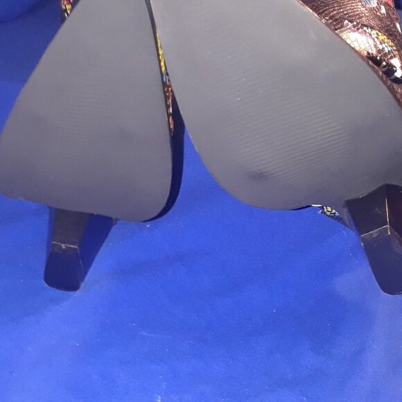 HILDA OVER THE KNEE THIGH HIGH CHUNKY LOW HEEL BOO - Picture 3 of 5